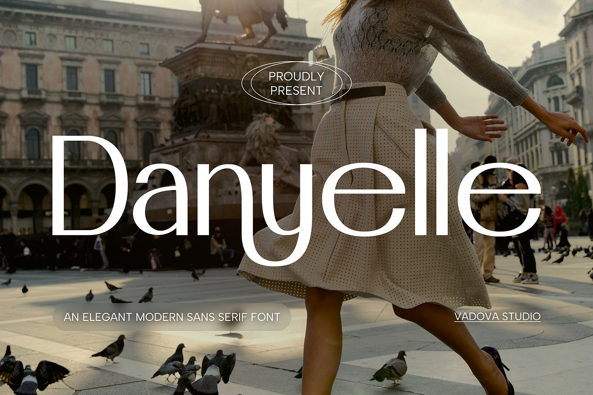 Danyelle Elegant Modern Sans Font, a Sans Serif Font by Vadovastd (Photo 1 of 8)