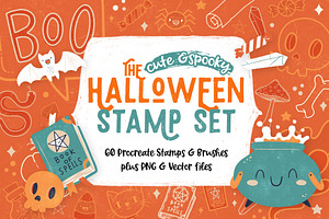Procreate Halloween Stamp Set
