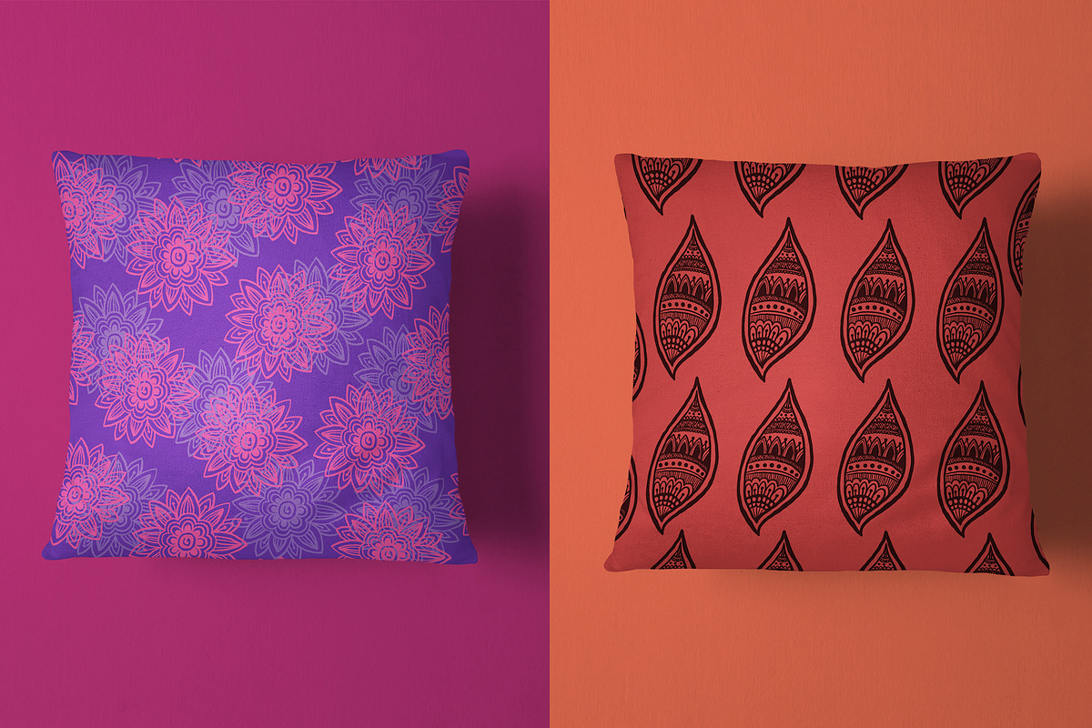 5 Seamless Ethnic Patterns, a Pattern Graphic by Swathi Kirthyvasan (Photo 4 of 5)