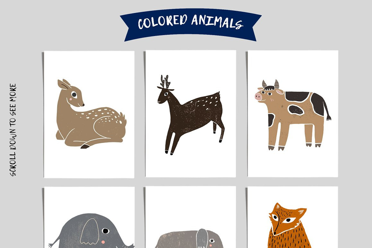 Cute animals BUNDLE, an Animal Illustration by Mii Lab (Photo 15 of 20)