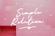 Simple Relation Modern Business Font, a Handwritten Font by RantautypeStudio (Thumbnail 1 of 13)