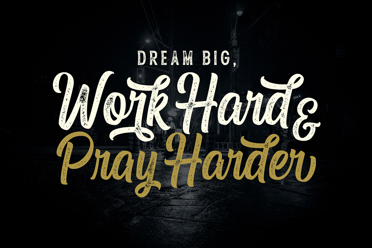 Under Weak Script Font preview 2