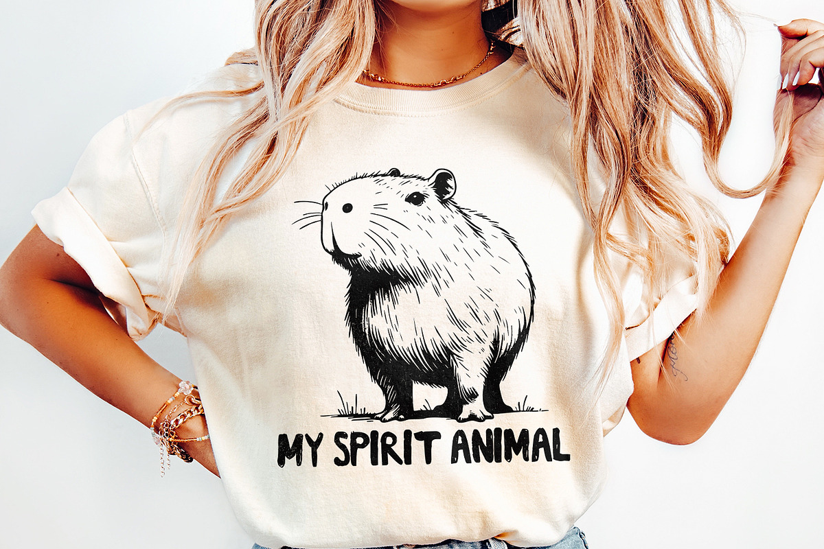 Capybara Spirit Animal PNG, an Illustration by SharpMarketplace (Photo 2 of 9)