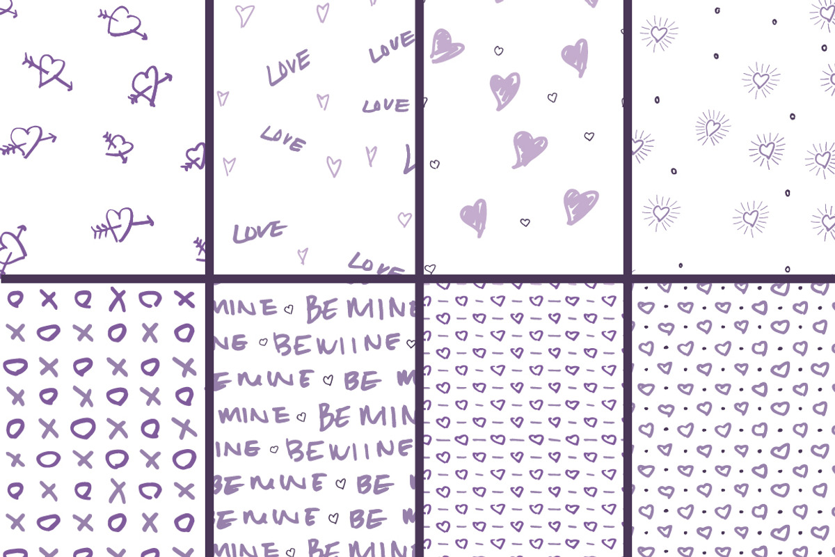 Valentine's Pattern Set, a Pattern Graphic by annakatecreates (Photo 3 of 6)