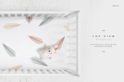 Crib Beddind Designers Kit Mockup, a Bottom Mockup by Creatsy (Thumbnail 3 of 29)