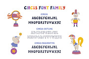 Circus font and clipart, a Font by JuliyArt (Thumbnail 4 of 8)