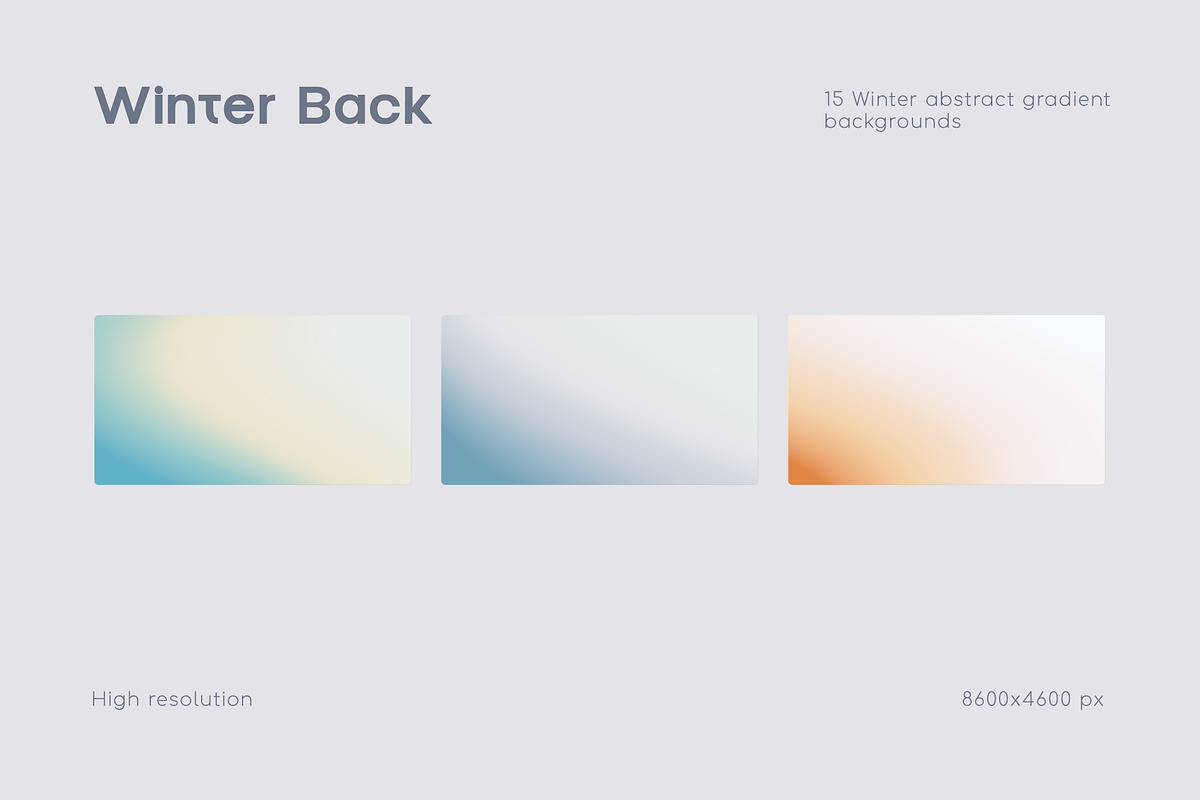 Winter Abstract Gradient Collection, a Texture Graphic by Ghurafa Studio (Photo 4 of 10)
