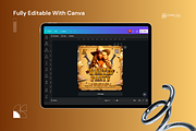 Western Party Flyer Canva Template, a Flyer Template by PeetalyStudioDesigns (Thumbnail 4 of 5)