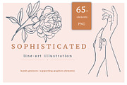 Hands+Graphic line art illustration, an Illustration by digital_essence (Thumbnail 1 of 7)