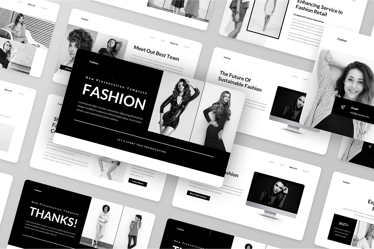 Black and White Fashion Keynote, a Presentation Template by Annora Studio (Photo 5 of 5)