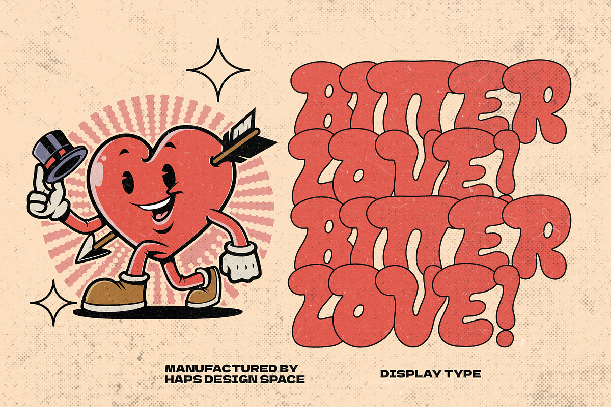 Rebels Suns Display Retro, a Sans Serif Font by Haps Space (Photo 4 of 10)