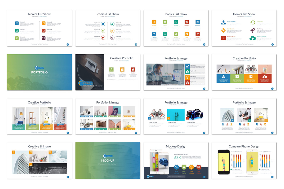 Annual Report Powerpoint Template, a Presentation Template by UniqueStudio (Photo 3 of 14)