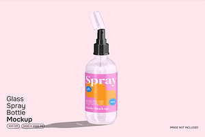 Glass Spray Bottle Mockup, a Cups & Container Mockup by Permadi Creative