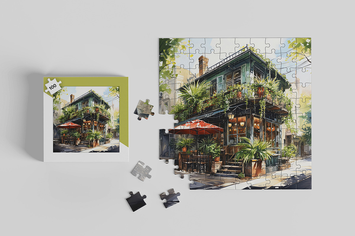 Puzzle Mockup Jigsaw Mockup 6 PSD, a Merchandise Mockup by GraphicVil (Photo 6 of 9)