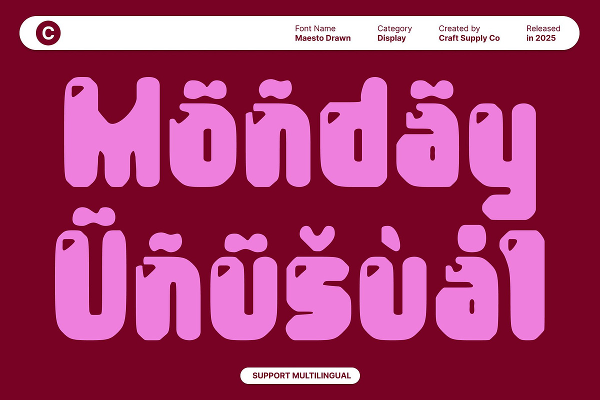 Maesto Drawn, a Sans Serif Font by Craft Supply Co. (Photo 6 of 8)
