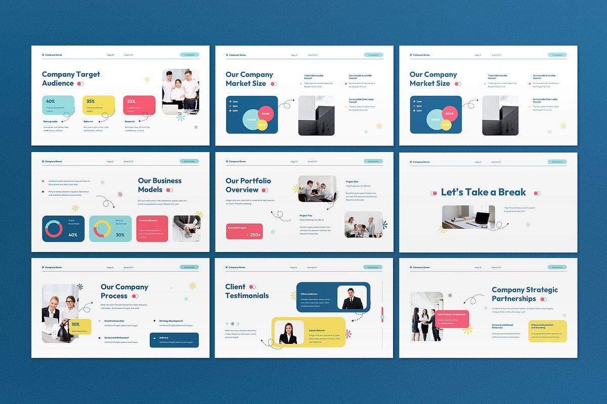 White Modern Pitch Deck Google Slide, a Presentation Template by graphicook (Photo 2 of 5)