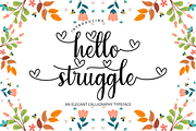 Hello Struggle, a Script Font by Jackgridden (Thumbnail 1 of 13)