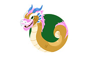 Chinese dragon mascot avatars set, an Animal Illustration by Good Studio (Thumbnail 4 of 5)