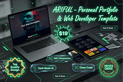 Modern Developer Portfolio HTML Web, a Bootstrap Template by Themeplaza (Thumbnail 1 of 6)