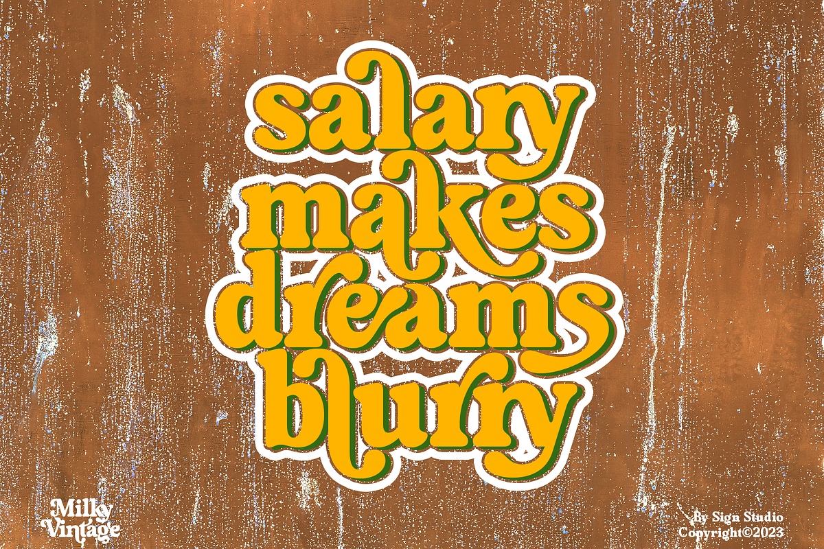 Milky Vintage, a Serif Font by Sign Studio (Photo 13 of 15)