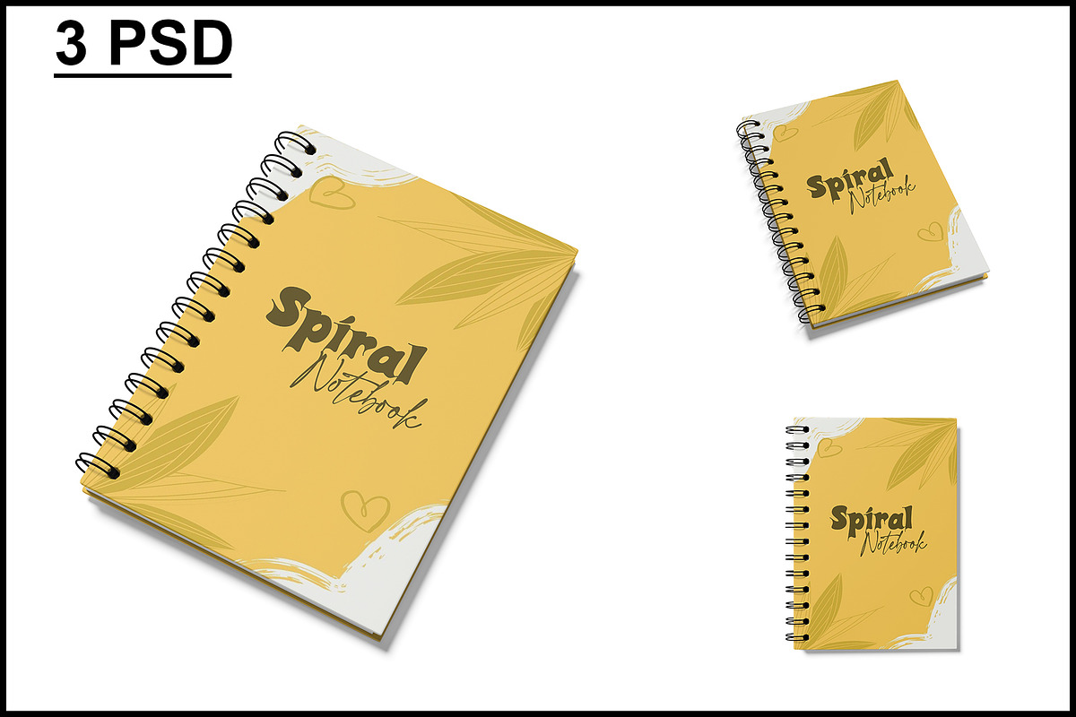 Spiral Notebook Mockup, a Books & Magazine Mockup by mockupbuys (Photo 1 of 8)