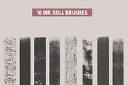 Rolled Ink Brushes For Procreate, a Brush Add-On by seamless team (Thumbnail 5 of 6)