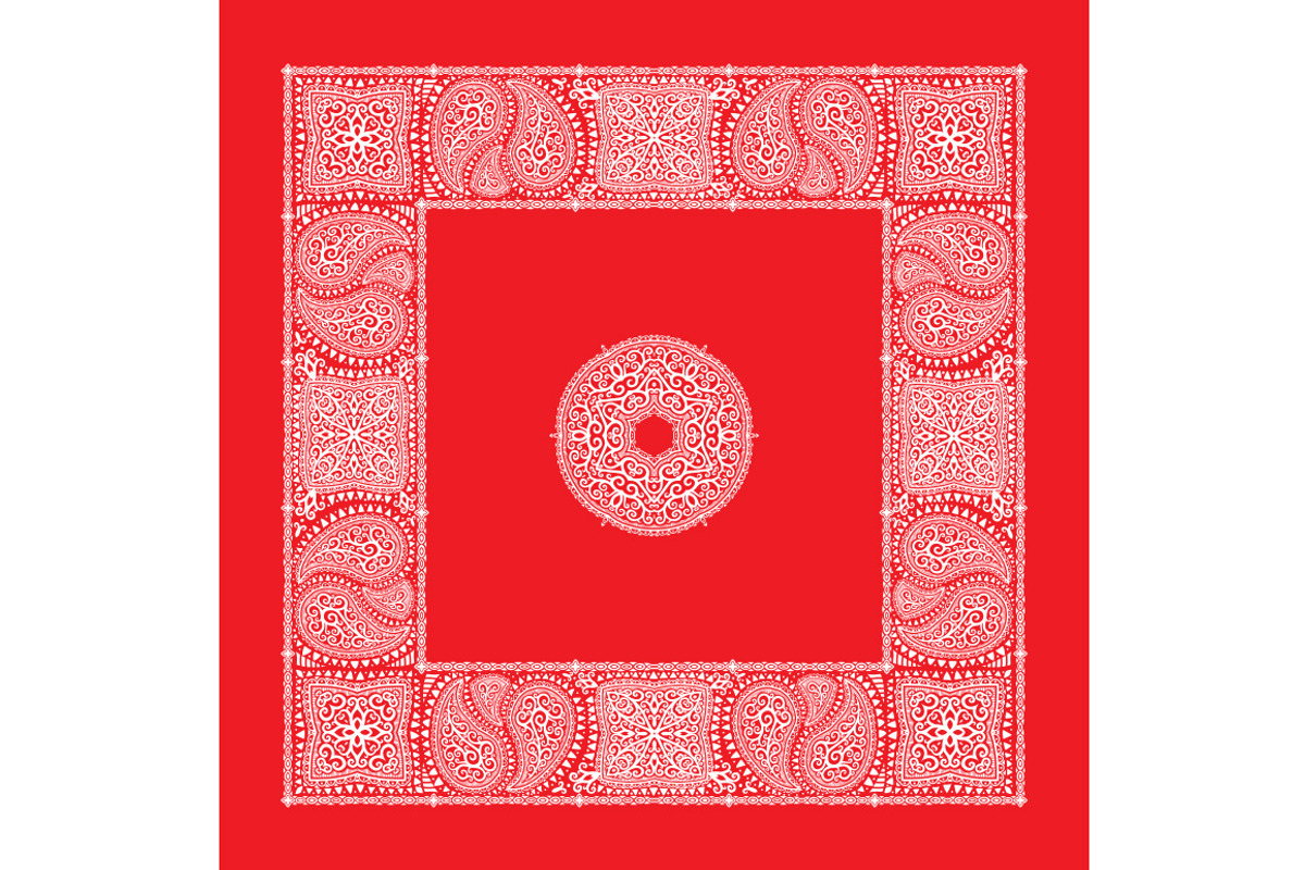 Set Of 4 Paisley Bandana's II, a Pattern Graphic by Bakhtiozin art graphic (Photo 3 of 5)