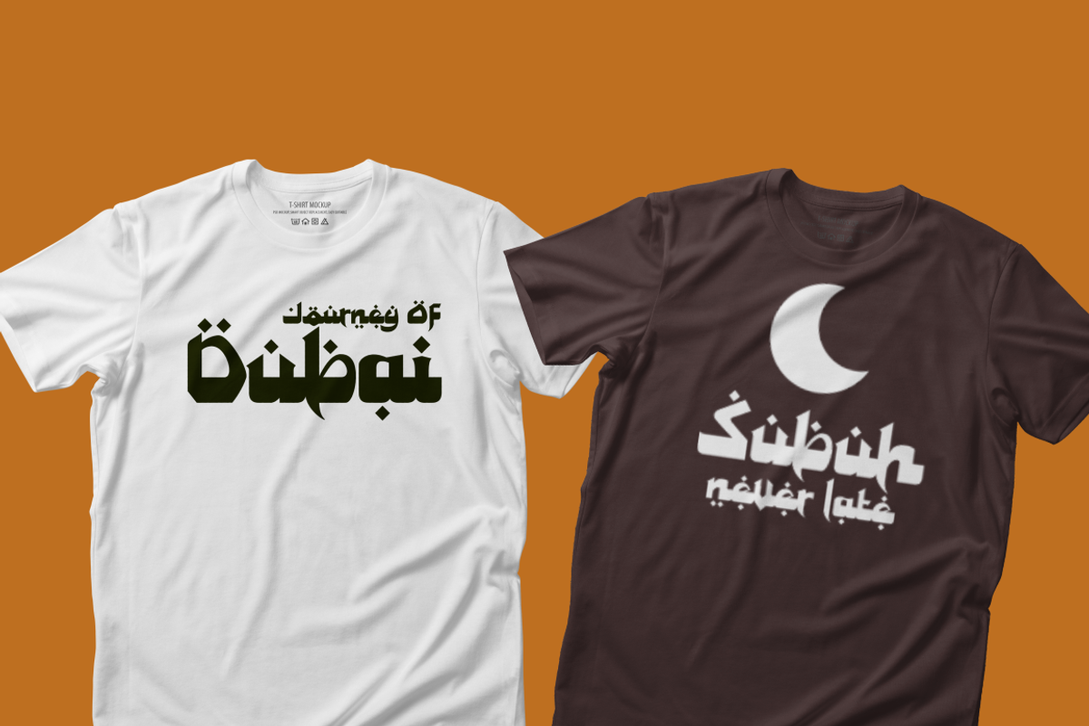 Sunia Rabica - arabic style font, a Sans Serif Font by Joko Setiono (Photo 3 of 7)