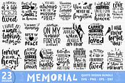 Memorial Quotes SVG Bundle, an Object Graphic by FiveStarCrafting (Thumbnail 1 of 20)