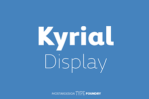 Kyrial Display Complete 12 Fonts