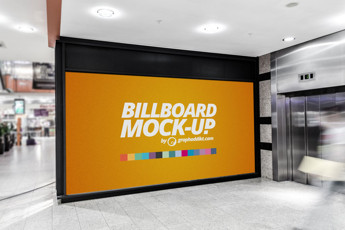 Billboard & Poster mockups, a Print Template by graphaddikt (Photo 2 of 5)