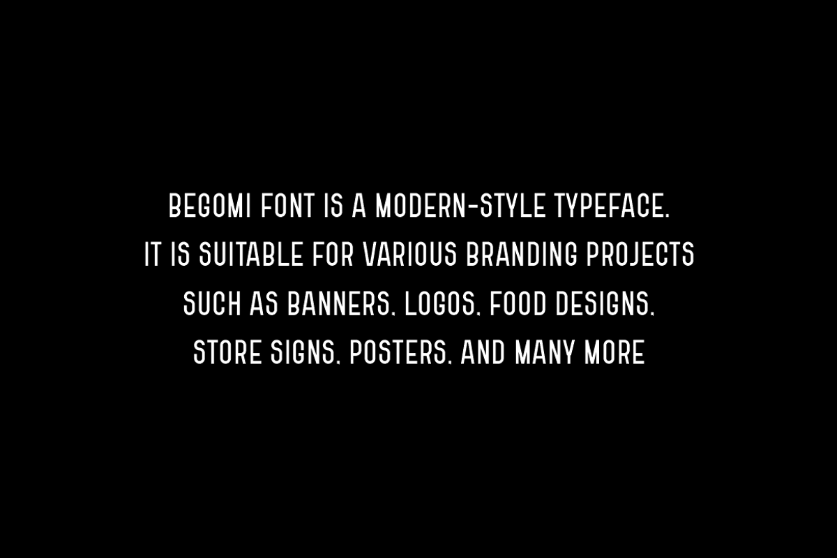 Begomi - Sports Bike Font, a Sans Serif Font by QR Design Studio (Photo 6 of 8)