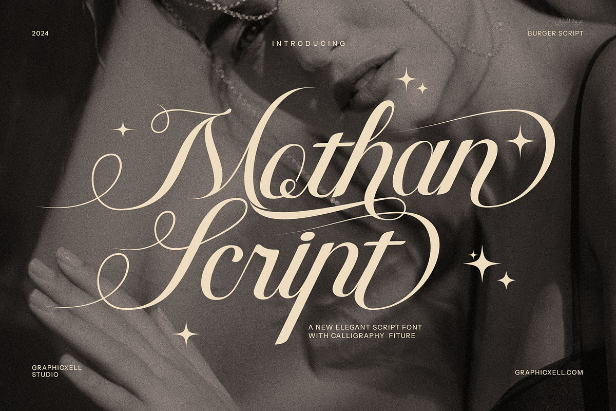 Mothan Wedding Script Font, a Script Font by Graphicxell (Photo 1 of 10)