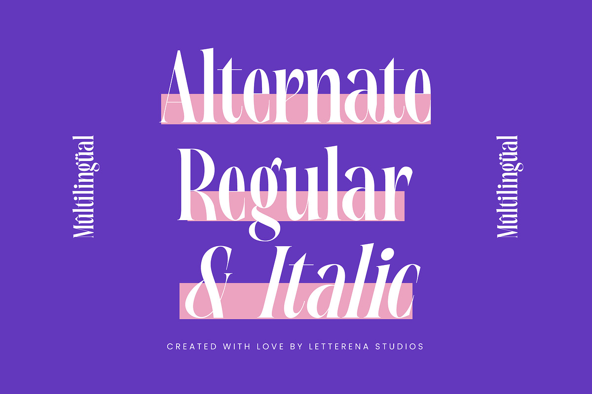 Magrefin Modern Display Font, a Serif Font by Letterena Studios (Photo 12 of 15)