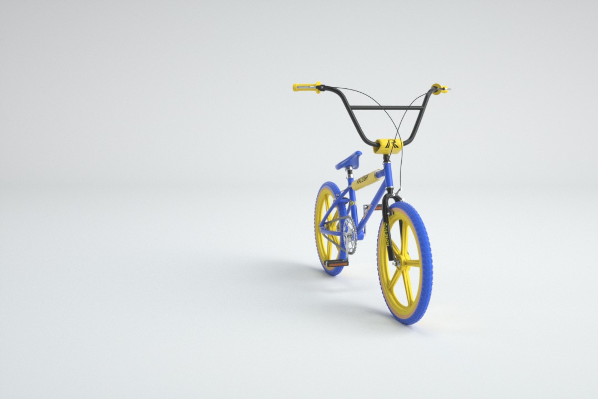 1980s Raleigh Burner BMX Bicycle, a Cars & Vehicle 3D Model by 3DTreatment (Photo 8 of 25)