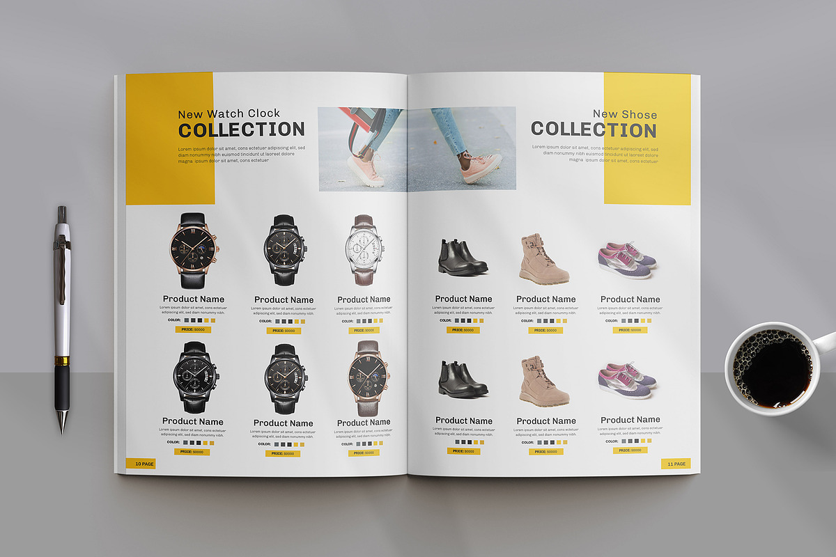 Product Catalog Template Design | Creative Market