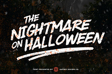 Wildwood Dry Brush Halloween Font