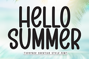 Hello Summer | Script Font, a Script Font by Scratchones (Thumbnail 1 of 8)