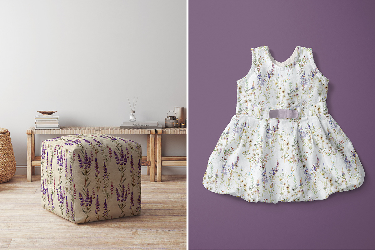 Provence Floral Patterns, a Pattern Graphic by Ninterints (Photo 22 of 22)