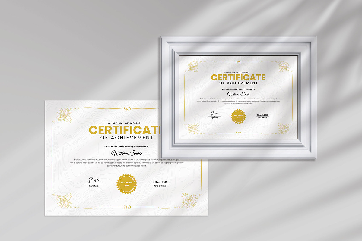 Certificate Template, a Stationery Template by Spark_Creative (Photo 2 of 3)