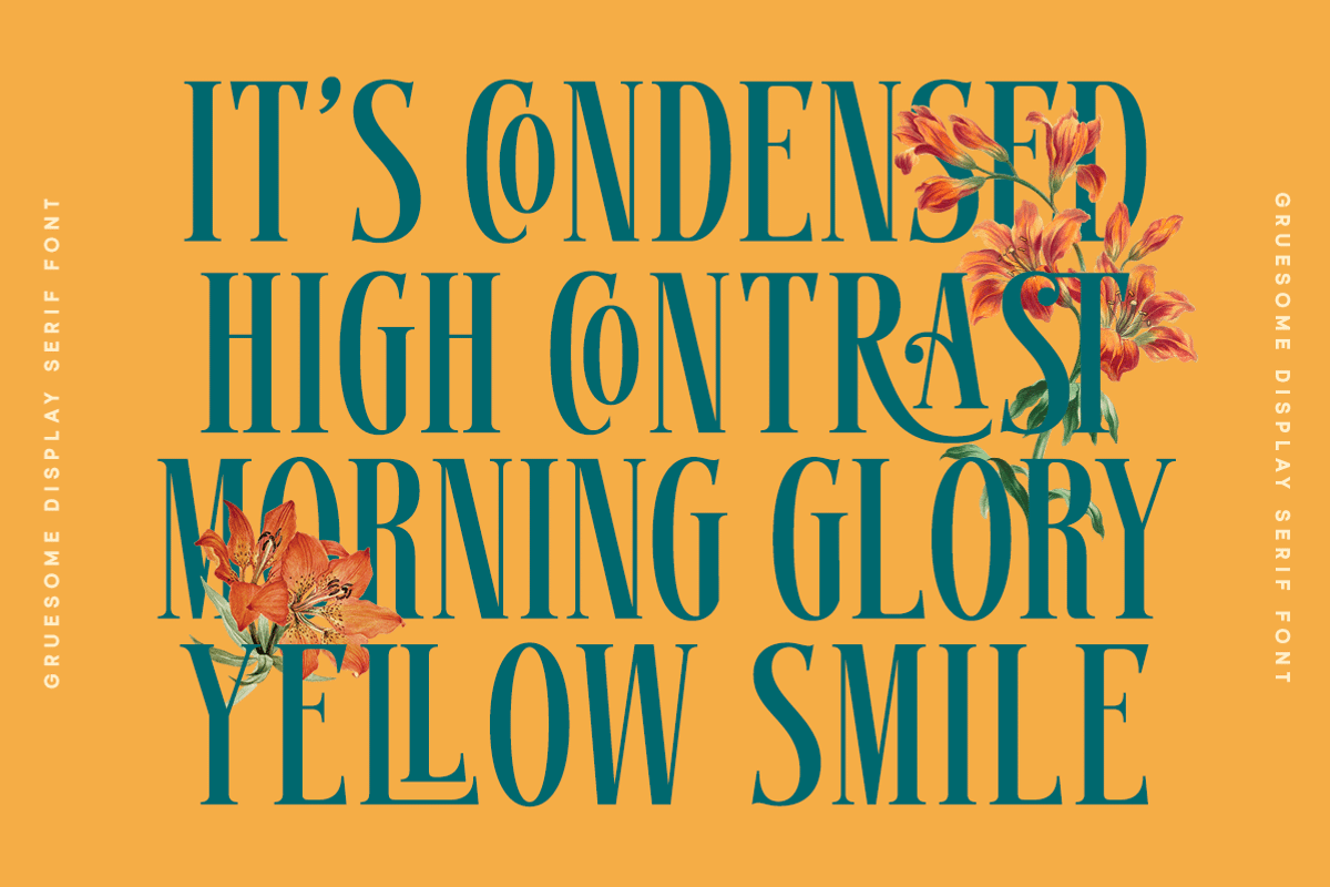Gruesome - Display Serif Font, a Serif Font by Letterhend Studio (Photo 2 of 11)