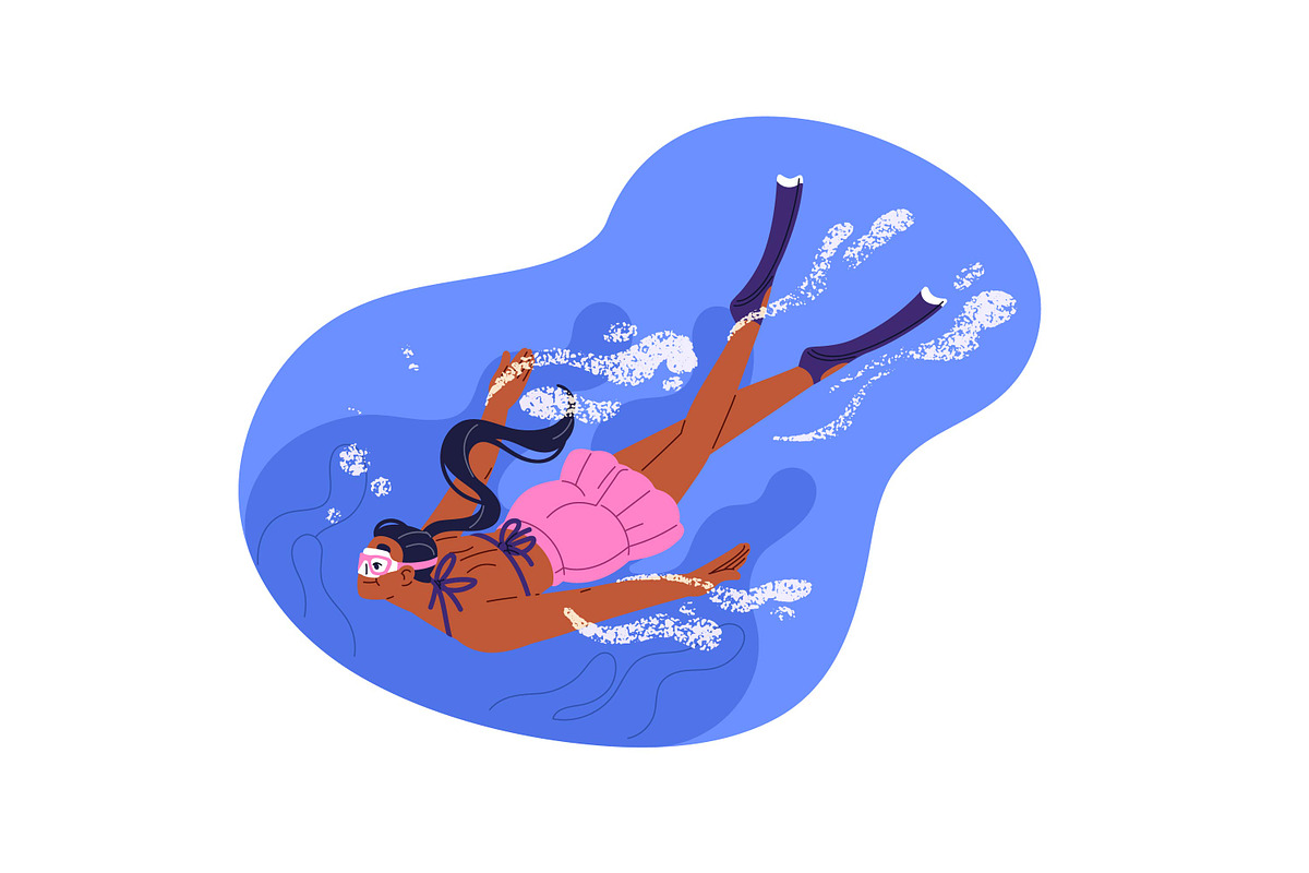 People in swimming pool set, banners, a Sport Illustration by PaperTrident (Photo 2 of 11)