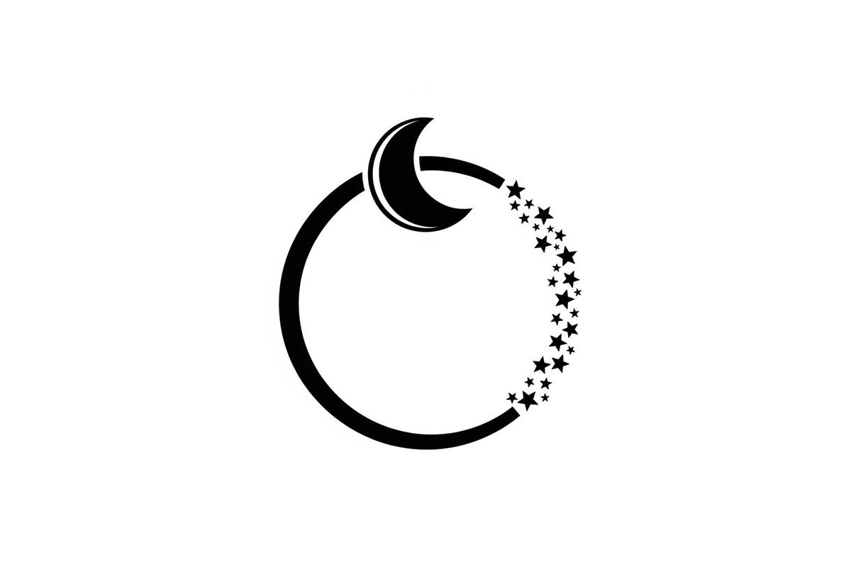 Crescent Moon Round Frame Bundle, an Illustration by Creativeshirt (Photo 18 of 31)