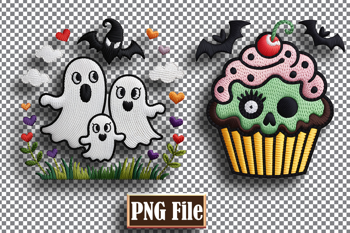 Halloween Embrotary Clipart Bundle, a Seasonal Illustration by protabsorkar11 (Photo 3 of 5)