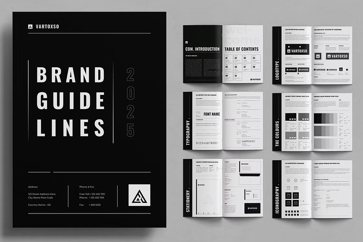 Modern Brand Guideline Bundle preview 4