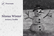 Procreate Niveus Winter Artistry, a Brush Add-On by Brush Moment (Thumbnail 1 of 13)