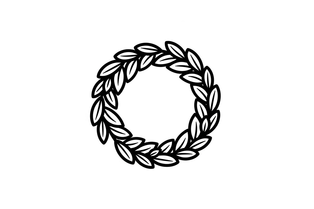 Leaf Laurel Wreath Frame Bundle, an Illustration by Gaye Art (Photo 4 of 51)