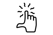 Touch screen icon, an Outline Icon by Sumberpangan (Thumbnail 4 of 5)
