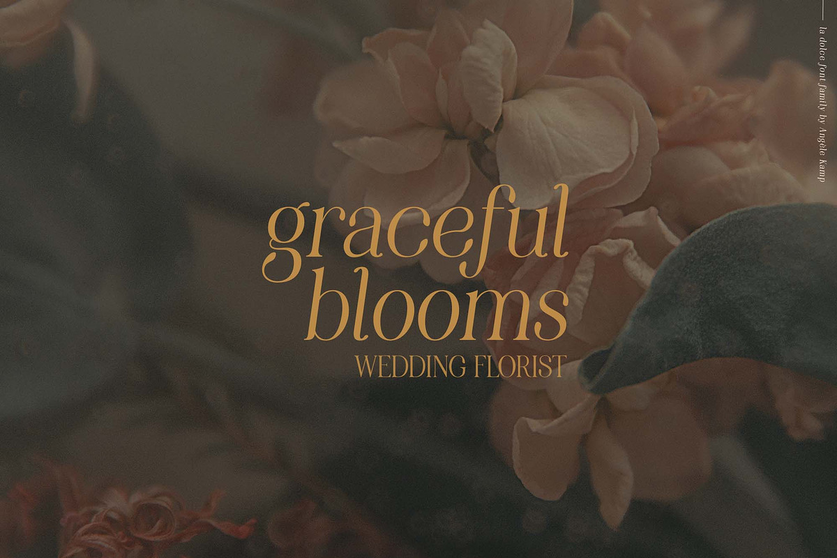 Modern serif font family La Dolce, a Serif Font by Angele Kamp (Photo 4 of 9)