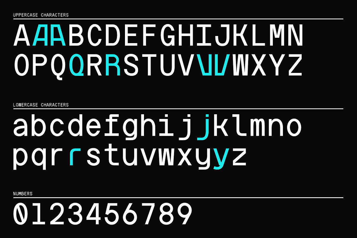 Artavion Mono - Monospace Typeface, a Sans Serif Font by Valentino Vergan (Photo 9 of 14)